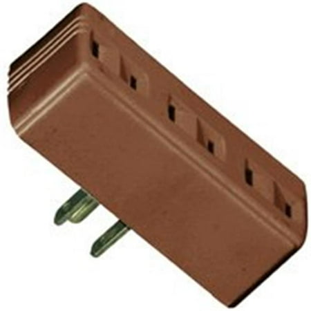 Wiring Electrical Outlets - Cooper Wiring 1747B-BOX 3 Outlet 2 Wire Tap-Adapter - Brown