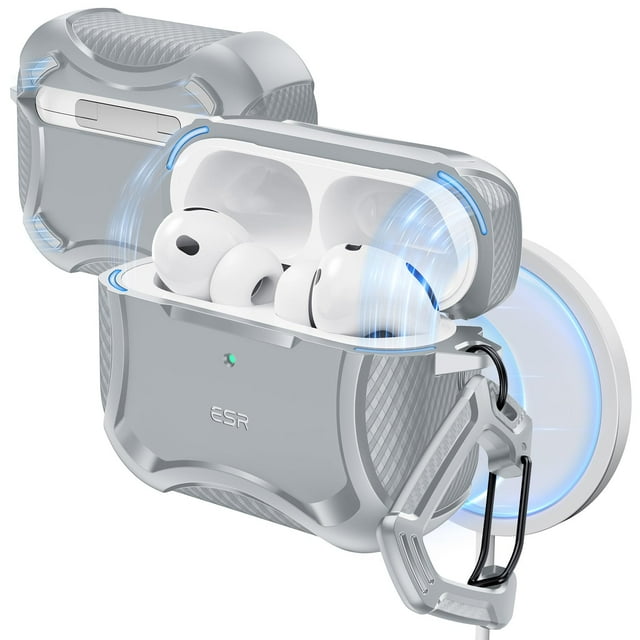 Funda ESR AirPods Pro 3 2025 MagSafe Ready gris