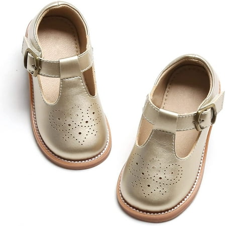 

Toddler Little Girl Mary Jane Dress Shoes - Ballet Flats for Girl Party School Shoes