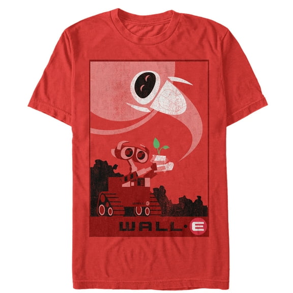 Men's Wall-E Nature Prevails Graphic Tee Red X Large