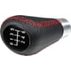 thumbnail image 5 of Pomo de palanca de cambios universal de cuero manual de 6 velocidades, piezas de tuning para automóviles, 5 of 5