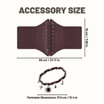 thumbnail image 4 of IROOZIGOTO Womens Renaissance Medieval 4 Piece Costume Set Off Shoulder Short Sleeve Tiered Maxi Skirt with Corset Belt White Olive Green for Cosplay Halloween Party, 4 of 9