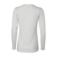 thumbnail image 3 of Bella  Canvas - Womens Relaxed Long Sleeve Jersey Tee - 6450 XX-Large White, 3 of 3