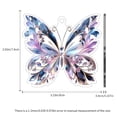 thumbnail image 3 of Butterfly 2D Hanging Ornament Decor - 2D Flat Design with Hyperlinked Image, Vibrant Colorful Patterns, Crystal Accents - for Home Wall Decoration, Living Room, Bedroom, Office, Party Event Decor, Fe, 3 of 6