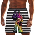 thumbnail image 1 of Pantalones de Cintura Elásticos Pantalones de Natación de Verano de Ocio de la Playa de los Hombres con Estampado de Bolsillo Oculto, 1 of 8