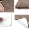 thumbnail image 6 of PURE ERA Plush Bullnose Brown Carpet Stair Treads Cover 9.5" x 30"x1.2" For Wooden Stair Set of 14 Back Self Adhensive Tape Free, 6 of 9