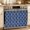 Blue, variant on Oven Skirt Curtain for Kitchen 21.5x30 Inch, Beige Moroccan Oven Curtain with 8 Ribbon Ties & Ruffle Trim, Stove Skirt Curtain Dishwasher for Cabinets Over Sinks Morocco Geometric Quatrefoil Lattice