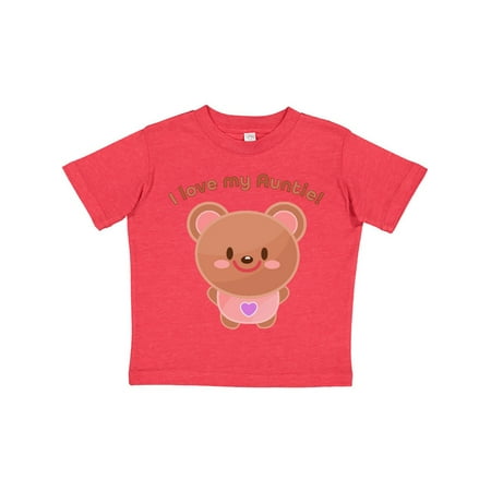 

Inktastic I Love My Auntie- cute baby bear Gift Toddler Boy or Toddler Girl T-Shirt