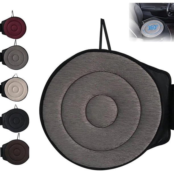 Cojín de asiento giratorio 360 para coche,Cojín de asiento giratorio beneficioso 360,Almohadilla de asiento de coche de espuma viscoelástica giratoria portátil,Cojín de asiento giratorio 360 grados So