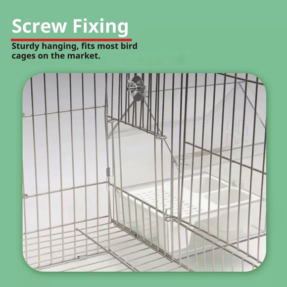 Comedero para pájaros con lavabo de baño, diseño transparente, estilo techo para uso en exteriores, fácil de limpiar, material duradero para pájaros pequeños como pinzones y colibríes.