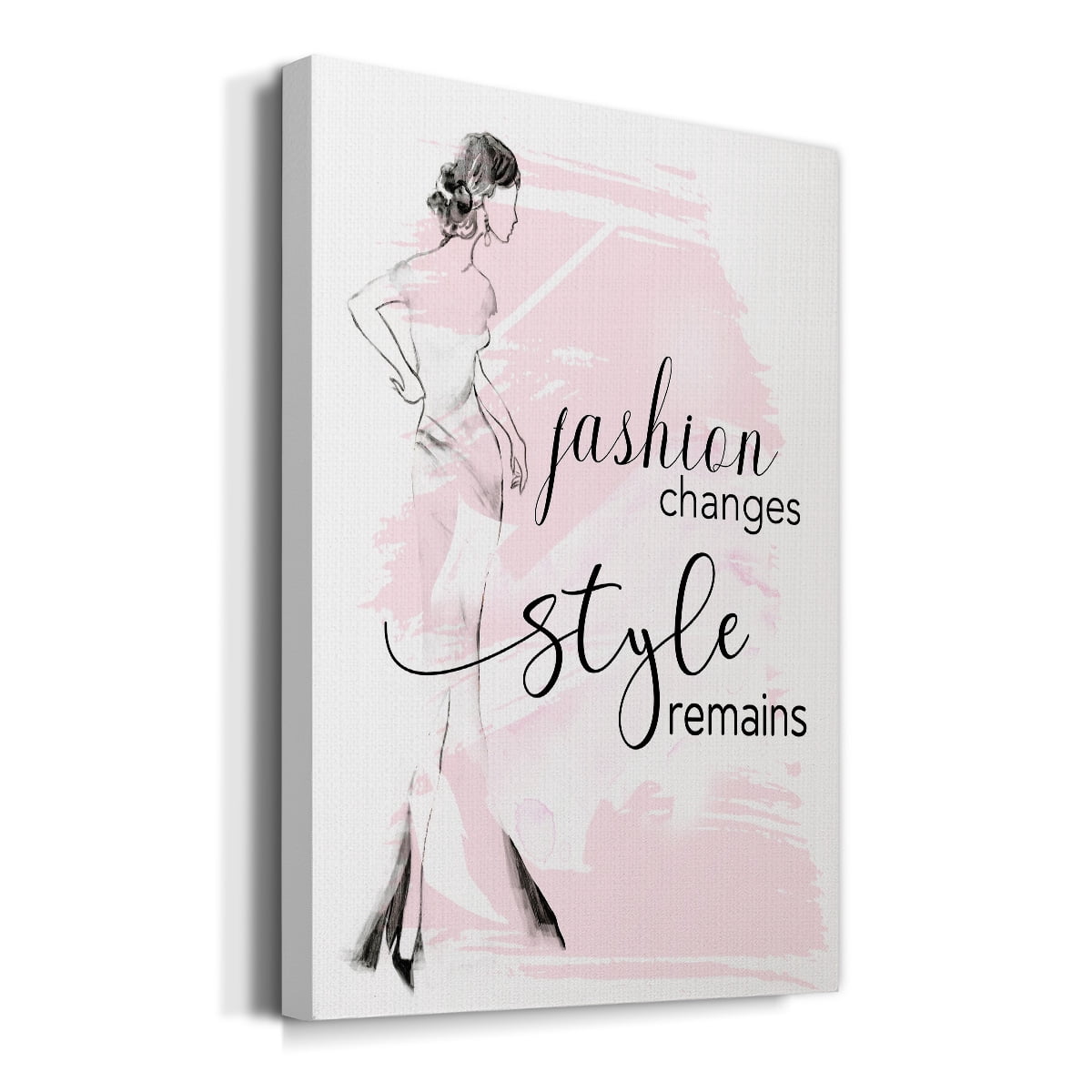 Fashion Changes Style Remains Premium Gallery Wrapped Canvas - Ready to Hang