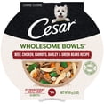 thumbnail image 2 of Cesar Wholesome Bowls Beef, Chicken, Carrot, Barley, Green Bean Recipe Wet Dog Food, 3 oz Bowl (10 Count), 2 of 6
