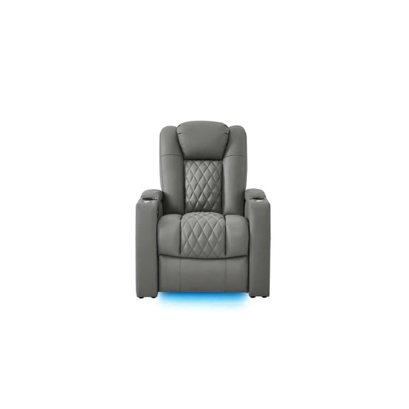 comfiroom Leather Home Theater Seating Classic Series Dual Power Movie Gaming Recliner Sofa with Type-C USB Charger