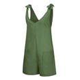 thumbnail image 5 of Riforla Women Casual Fashion Women's Solid Color Jumpsuit Pants Womens Summer Jumpsuits 2024 Green XXL, 5 of 6