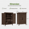 thumbnail image 3 of Mcombo Outdoor Wood Storage Cabinet, Small Size Garden Wooden Tool Shed with Double Doors 0985, 3 of 8