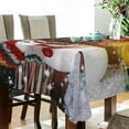 thumbnail image 3 of 60"x90" Christmas Snowman Tablecloth, Waterproof Washable Polyester Square Table Cover Durable Tablecloth for Kitchen Dining Table Party Decor, 3 of 7