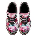 thumbnail image 2 of Happy Valentine's Day Pink Truck Shoes Sneakers Black Size 4.5, 2 of 7