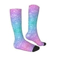 thumbnail image 3 of Balery Multicolor Glitter Fun Novelty Socks Men'S Women'S Crew Socks Funny Crazy Novelty Socks Quirky And Cool Socks, 3 of 9
