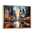 thumbnail image 2 of Designart "Pop Art Philadelphia II" Cityscapes Floater Framed Canvas Print, 2 of 7