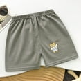 thumbnail image 4 of Eltusu Boys Cotton Athletic Shorts, Breathable Soft Loose Fit Elastic Waistband Summer Shorts Gray Size 1-2 T, 4 of 5