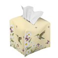 thumbnail image 6 of ZUXONGSY Hummingbird Square Tissue Box Cover Daisy PU Leather Tissue Box Holder Portable Facial Paper Organizer Aesthetic Paper Towel Box Cover for Women Gifts for Women Friends, 6 of 7