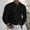 Black, variant on COSFO Mens Shirts V-Neck Long Sleeve Black Casual Pullover Solid T Shirts for Man