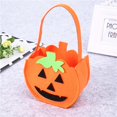 thumbnail image 2 of CUZIBR Halloween Baskets For Kids Trick Or Treat Bags Pumpkin Halloween Candy Bags With Handle Large Capacity Party Favors,Orange, 2 of 3