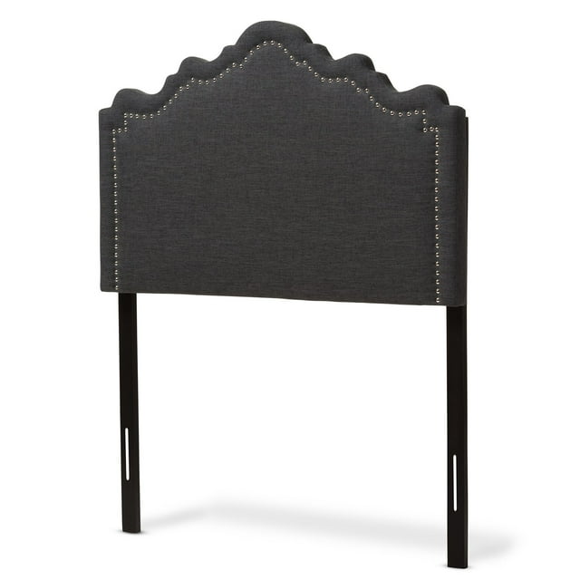 Baxton Studio Nadeen Modern and Contemporary Dark Grey Fabric Queen Size Headboard
