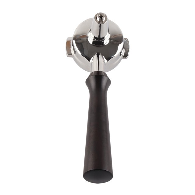 Stainless Steel and Wood Portafilter Holder for Brewing Coffee - Wide Compatibility