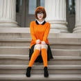 thumbnail image 5 of COUVER Womens Plain Striped Cotton Knee High Socks Light Orange Medium 3 Pairs, 5 of 6