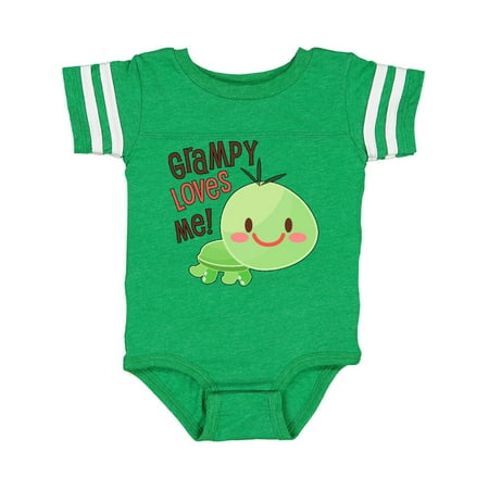 

Inktastic Grampy Loves Me- Cute Turtle Gift Baby Boy or Baby Girl Bodysuit