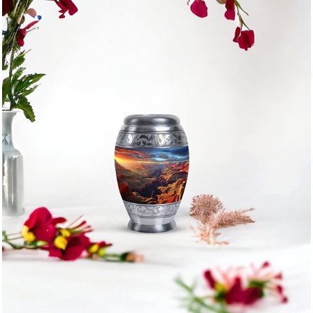 Sunset Canyon Cremation Urn for Human ashes, Memorial and Decorative Keepsake Urn, Personalized Funeral Urn, Tribute Urn for Male and Female