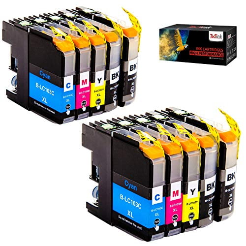 Compatible Brother LC103 Ink Cartridges, LC103XL LC101 Ink Cartridges for Brother Printer MFC-J870DW MFC-J6920DW MFC-J6520DW MFC-J450DW MFC-J470DW (4 Black, 2 Cyan, 2 Magenta, 2 Yellow)