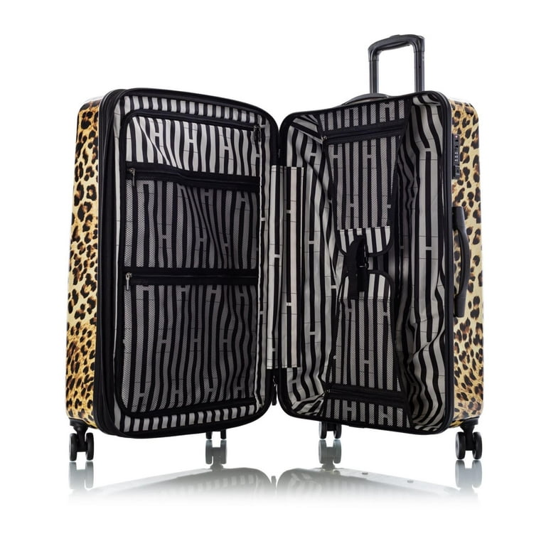 3-Piece Leopard Brown Set Luggage Spinner Heys America Hardside