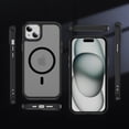 thumbnail image 4 of Allytechgroup iPhone 14 / iPhone 13 Case Magnetic, Compatible with Magsafe Matte Back Cover Military Grade Shockproof Anti-Scratch Slim Fit Phone Case Cover for Apple iPhone 14/ iPhone 13, Black, 4 of 9