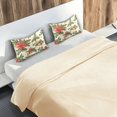 thumbnail image 5 of Yayeee Pillowcase Queen Size Set of 2 Satin Wrinkle Resistant Pillow Case, Retro Christmas Holly, 5 of 8