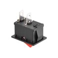thumbnail image 4 of Interruptor de palanca mini barco negro interruptor de palanca para barco marino 2 pines ON/OFF AC 250V/6A 125V/10A, 2 piezas, 4 of 4