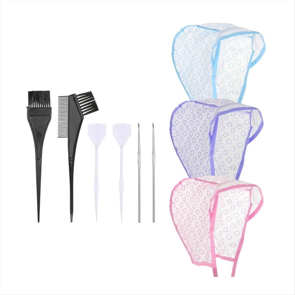 Hair Highlighting Caps, Bleach Cap Coloring Frosting Dye Kit, Highlighting Kit, Highlight Cap with Hooks,1 set * Hair Highlighting Caps