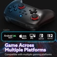 thumbnail image 3 of Fosmon Wireless Controller Compatible with Switch 2/1/Lite/OLED/Steam Deck/Android/iOS (Wired Mode for PC) Gaming Pro Controller with Turbo, Motion Control, Vibration, Digital Triggers, USB-C Chargin, 3 of 7