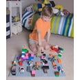 thumbnail image 4 of Premium Big Briks Light Gray Baseplate Set - 12 Pack - Compatible with All Major Brands - Large Pegs, 4 of 4
