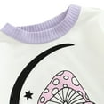 thumbnail image 5 of Babys Girls Boys Winter Long Sleeved Romper Bodysuit Clothes Cartoon Print Patchwork Color Flower Moon Mushroom, 5 of 5