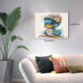 thumbnail image 2 of Balery Cute Sunflower Blue Duck Pattern Canvas Decorative Picture – 30x40in Premium Wall Art, Modern Canvas Print for Home Decor（Horizontal）, 2 of 6