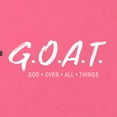 thumbnail image 6 of Wild Bobby, Goat God Over All Things Inspirational/Christian Women Racerback Tank Top, Hot Pink, X-Large, 6 of 6