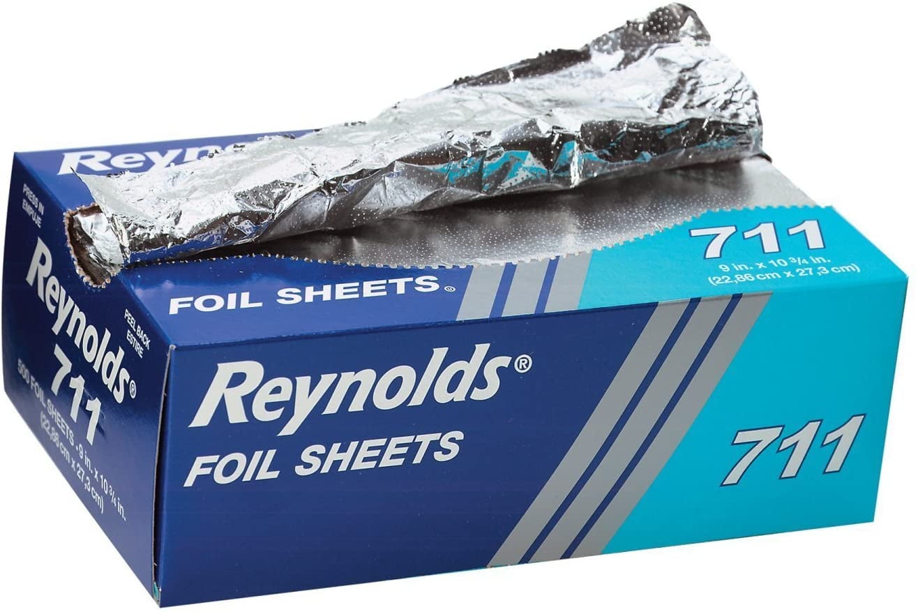 DisposaBull FOIL9X10.75SHT 9 in. x 10.75 in. Aluminum Foil Wrap Sheets 