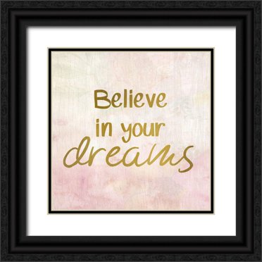 Kimberly, Allen 20x20 Black Ornate Wood Framed with Double Matting Museum Art Print Titled - Unicorn Dreams 2