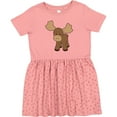 thumbnail image 3 of Inktastic Cute Moose Girls Toddler Dress, 3 of 5