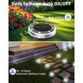 thumbnail image 4 of Luces solares de suelo SenLukit, paquete de 18 unidades, impermeables, color blanco frío, 4 of 7
