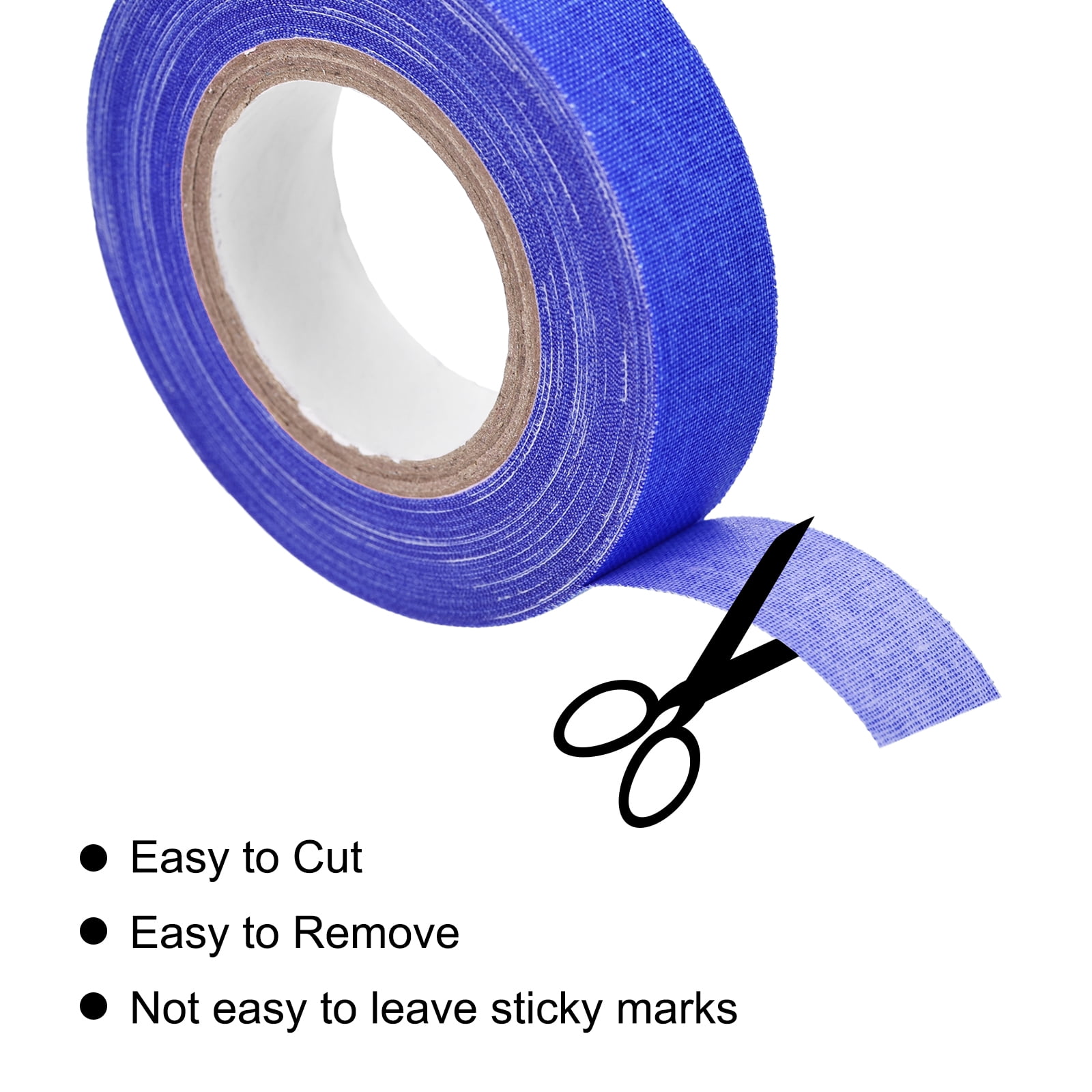 Uxcell 6Rolls 0.6inch x 32.8feet Neon Gaffers Cloth Tape Glow in the Dark Tape, Blue
