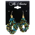 thumbnail image 2 of Mi Amore Knot Dangle-Earrings Green/Brown, 2 of 2