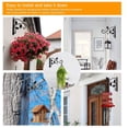 thumbnail image 6 of Visland Hanging Plant Bracket, 12in Wall Mount Hanging Plant Hook, Rust-Resistant Decorative Metal Plant Hanger for Hanging Plant Flower Lantern Bird Feeder Wind Chimes, 6 of 8